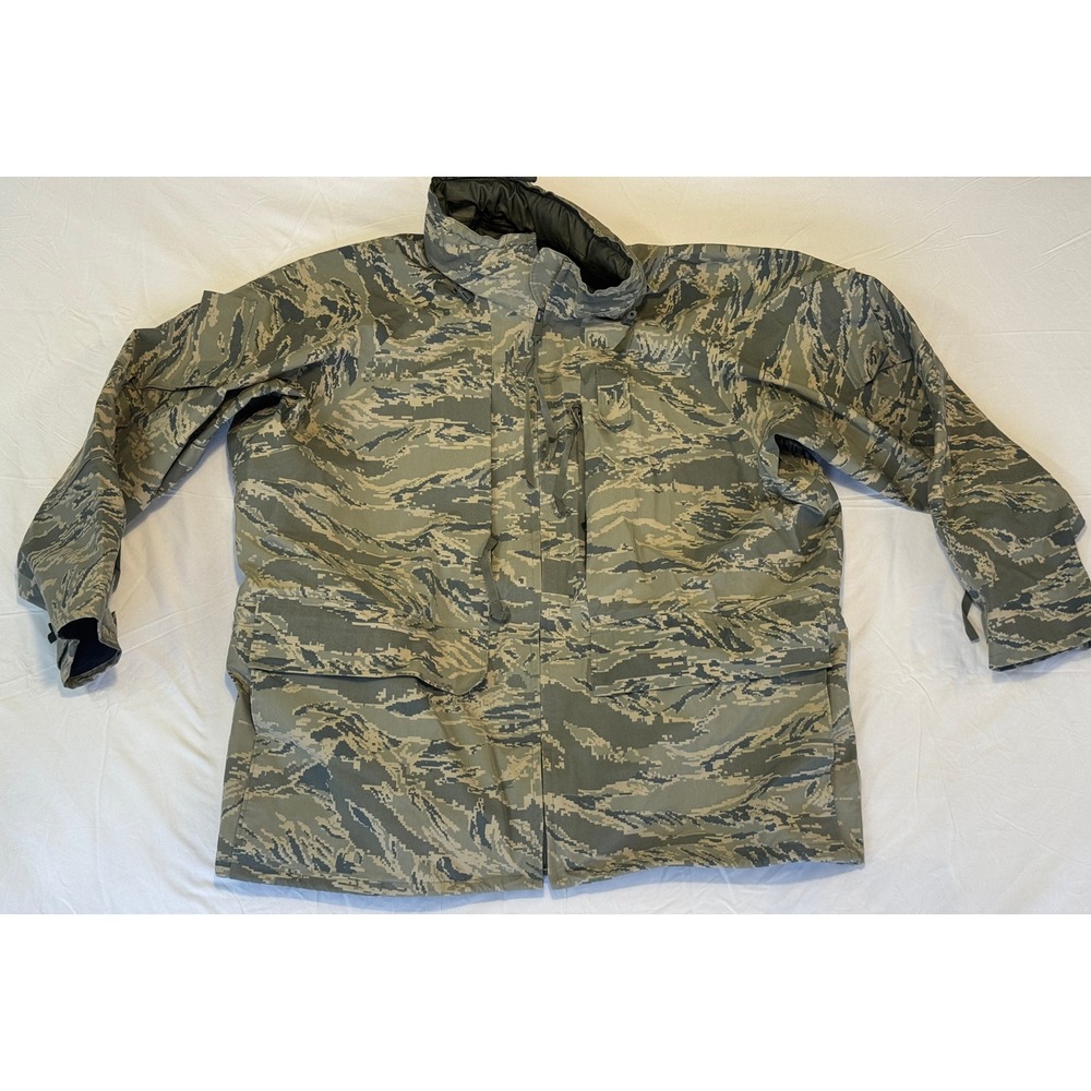 Propper APECS Parka Men XL Regular Digital Tiger Stripe Camo Jacket US Air Force